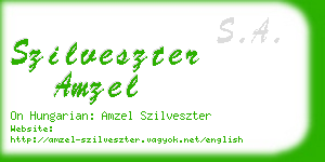 szilveszter amzel business card